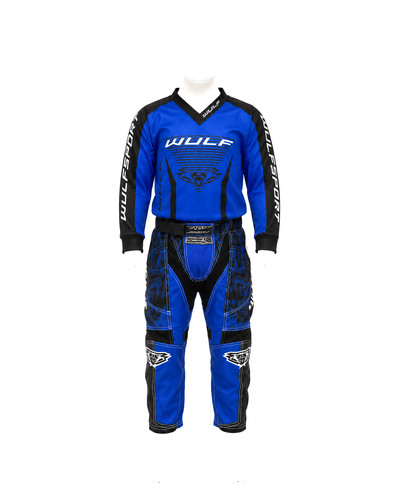 Kit motocross blu bambini set - kit,