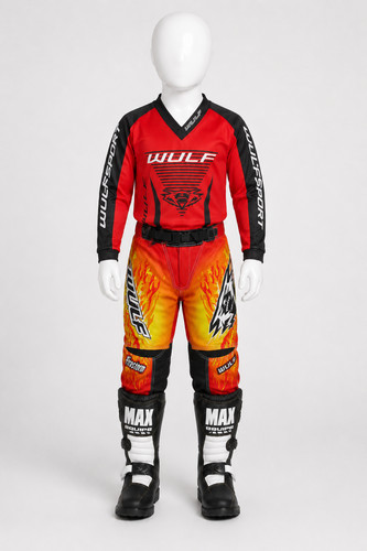 Kit stivali motocross rossi - kit,