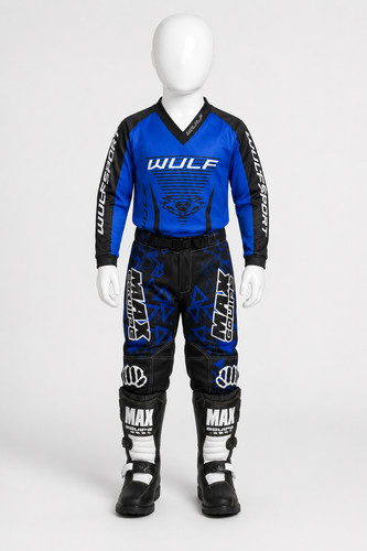 Kit stivali motocross blu - stivali,