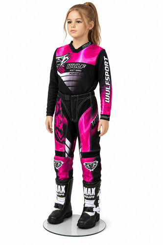 Kit stivali motocross rosa - stivali,