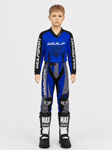 Kit stivali motocross - kit, blu