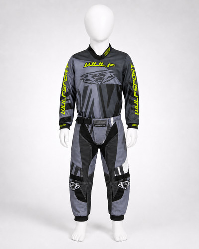 Kit motocross grigio bambini - kit,