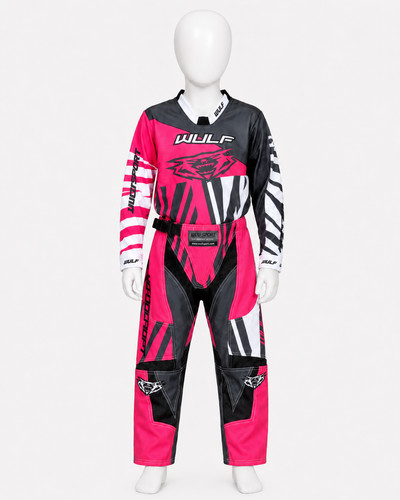 Kit motocross bambini rosa - kit, set
